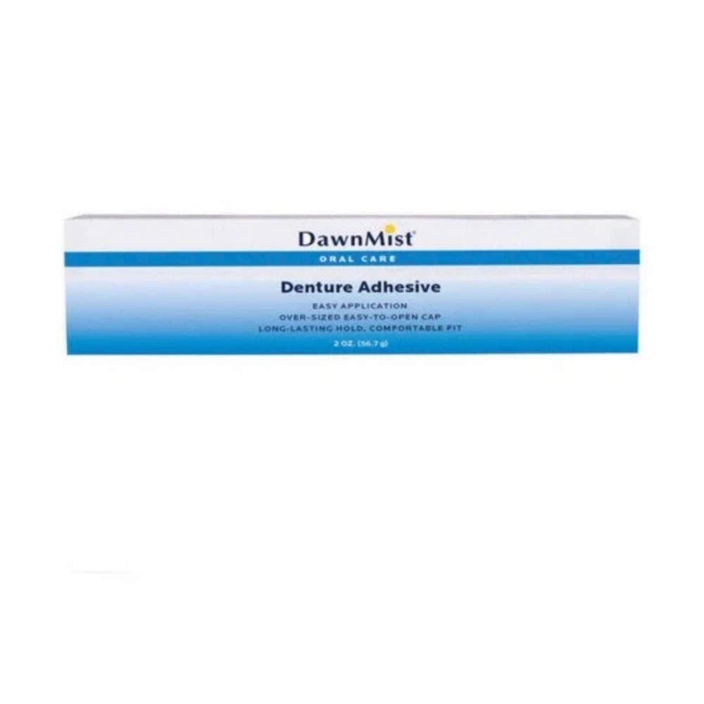 Qty 3 Tubes Dawn Mist Denture Adhesive 2 oz Strong Hold - Easy Open Lot